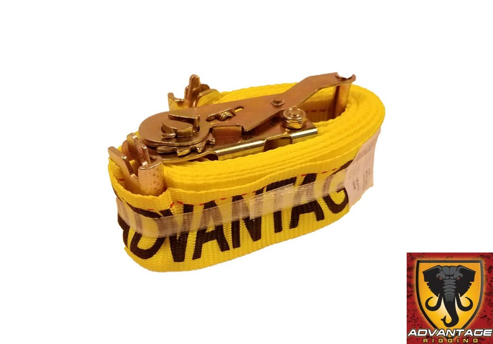 Transport Hauling Load Package - (1) E-Track 12' Ratchet Tie Down Strap