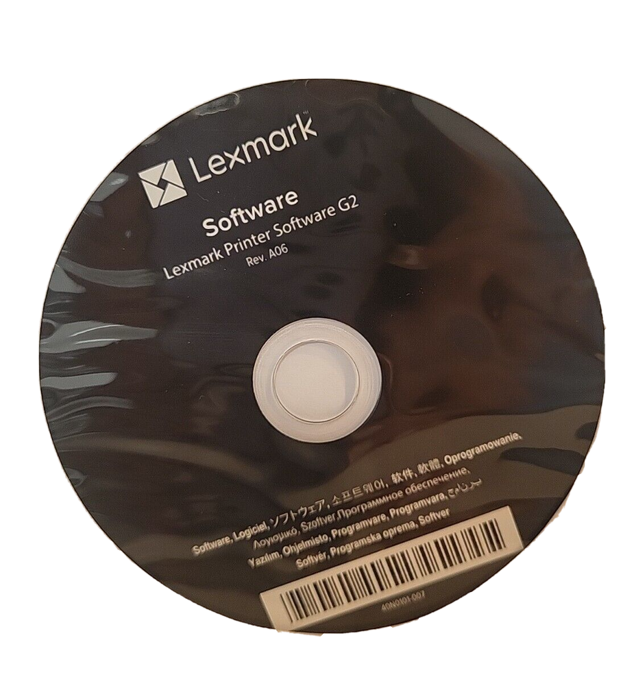 Setup CD ROM Lexmark Printer Software G2 Rev A03/06