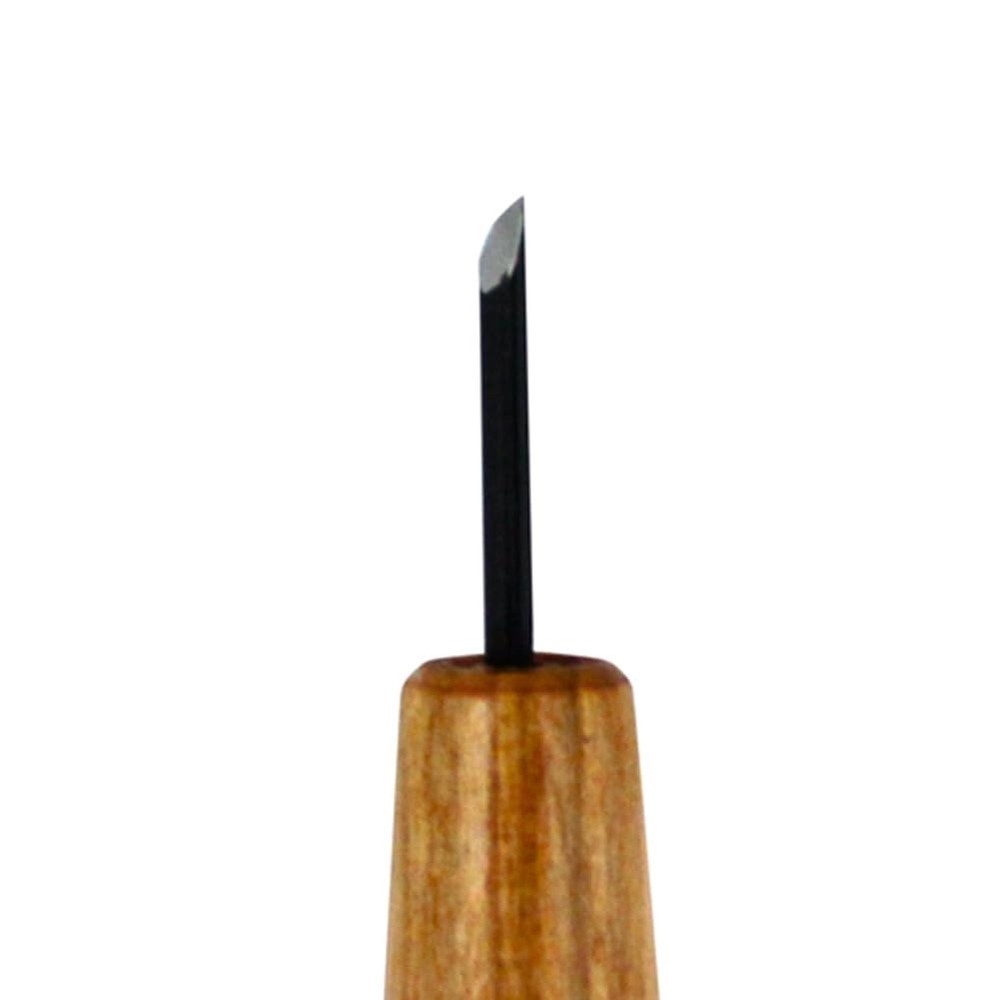 Mikisyo Mikisho Power Grip Chisel Triangular 0.06 inch Small, Black, Brown