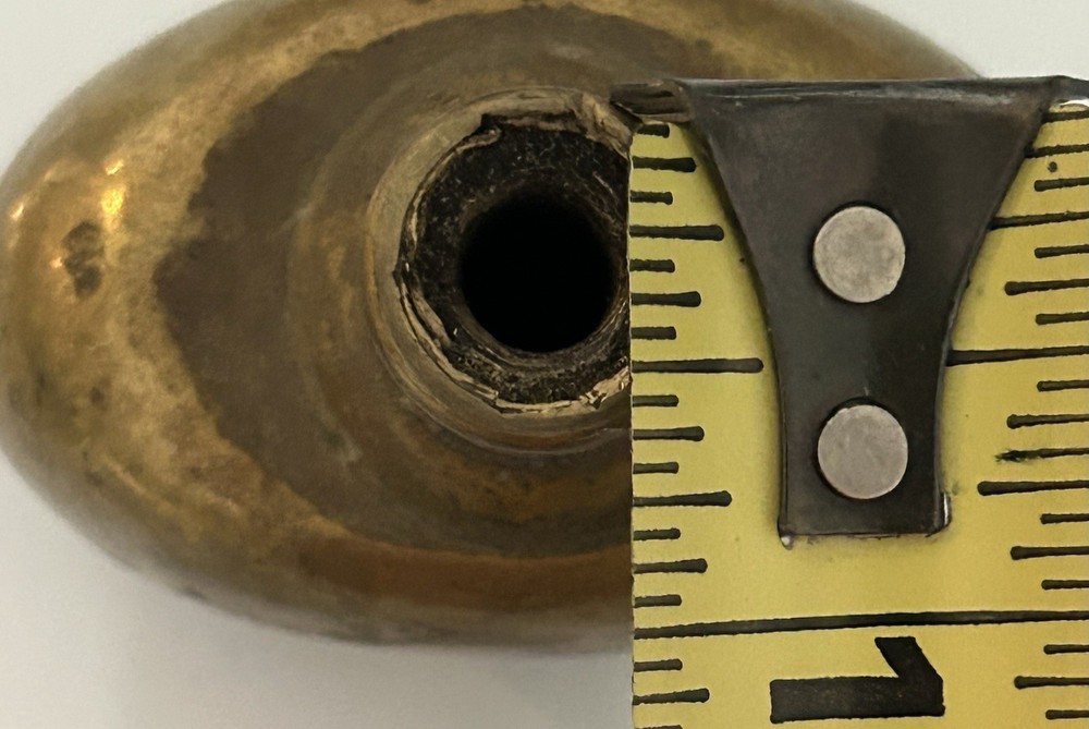 VICTORIAN/EASTLAKE SOLID BRASS DOOR KNOB/DRAWER PULL.