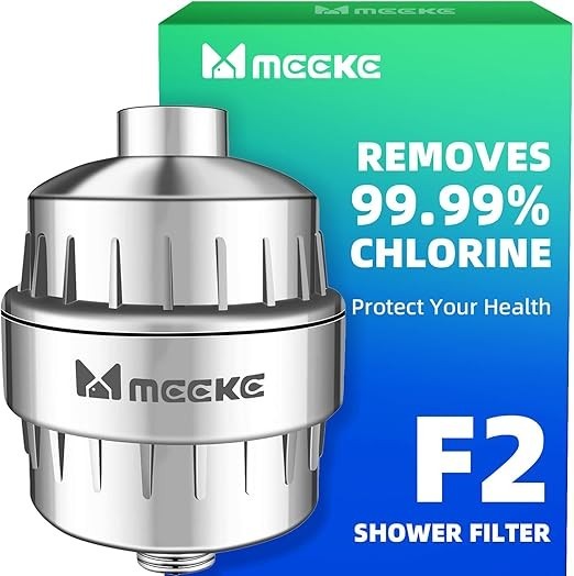 Shower Filter F2 Hard Water Solution 2.5GPM High-Flow, 99.99%