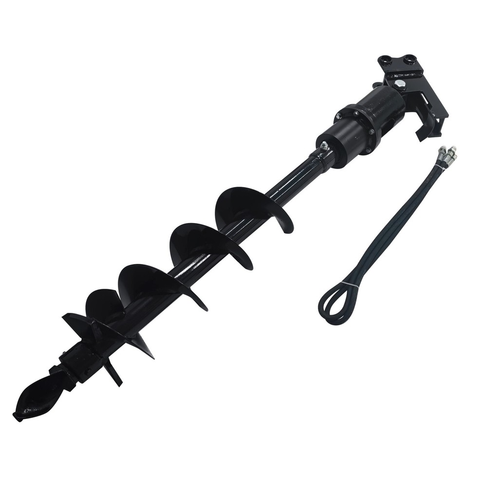 Small Excavator Attachment Auger Hydraulic Drilling Machine Pit Digging Planting