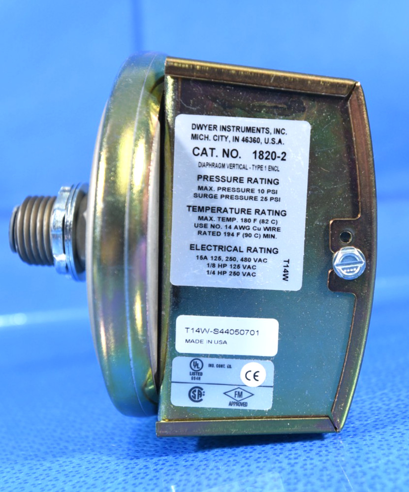 Dwyer Pressure Switch 1820-2