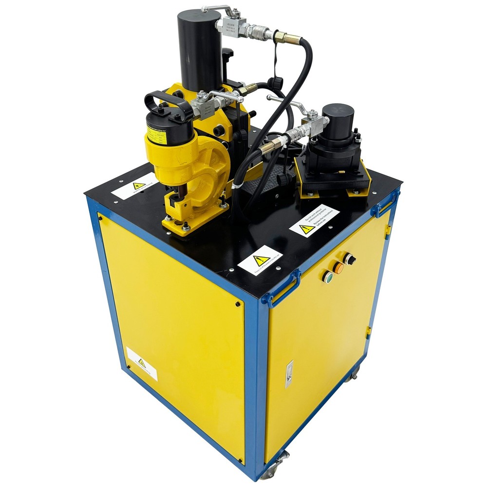 Electric Hydraulic Angle Iron Processing Machine Cutting Punching Chamfering
