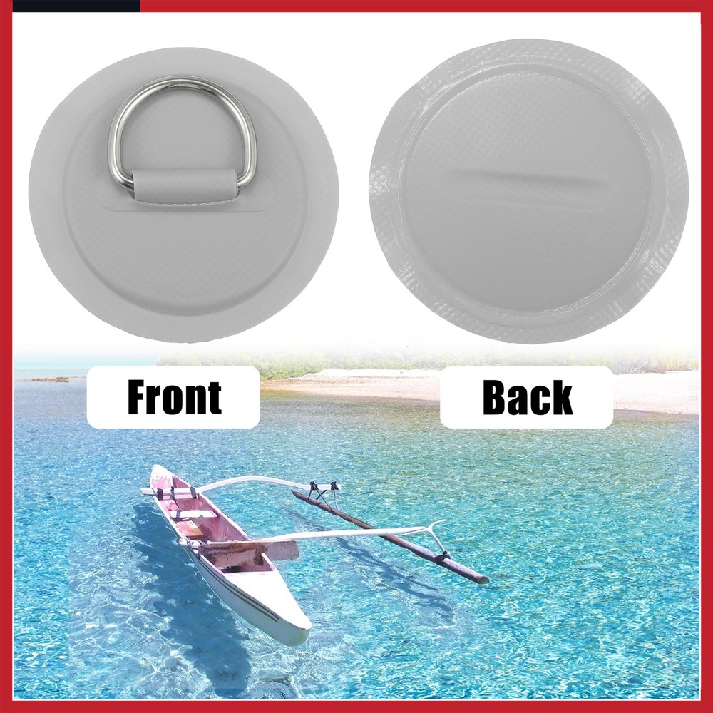 D Ring Patch PVC Stainless Steel Round Shape D Ring Pad for Surfboard Inflatable