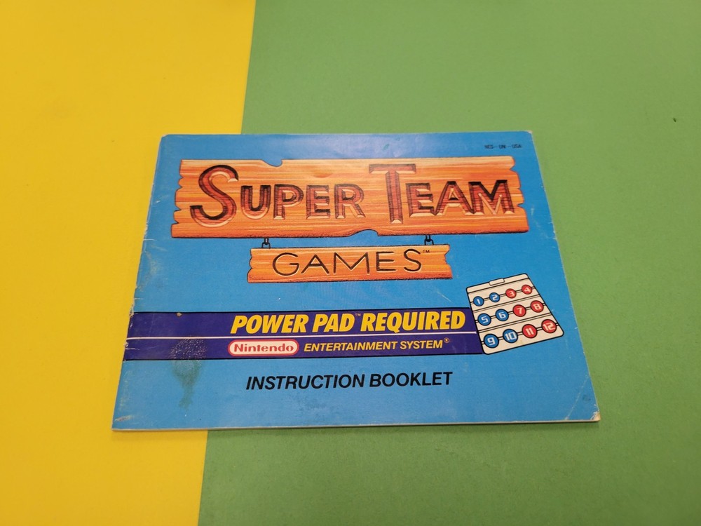 super team games nes Manual Only