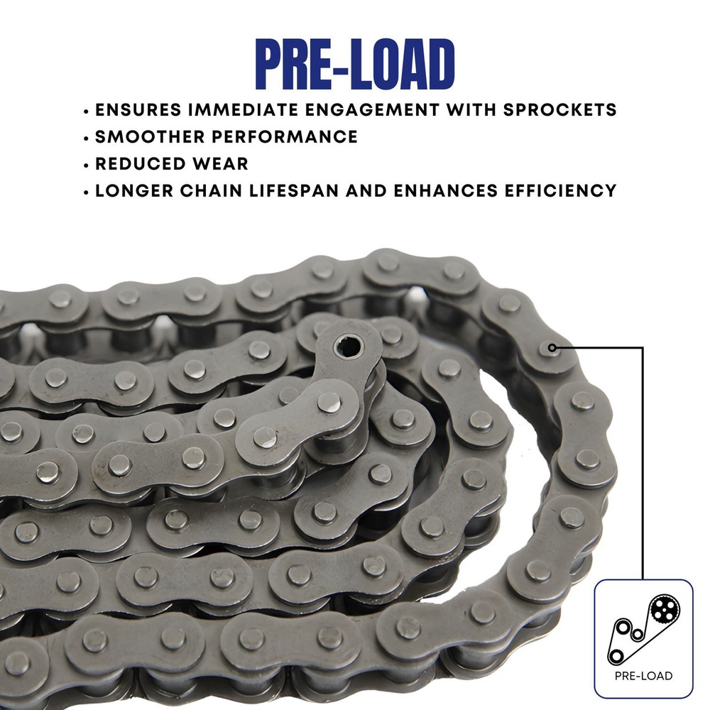 #41 Roller Chain 10 Feet with 2 Connecting Links
