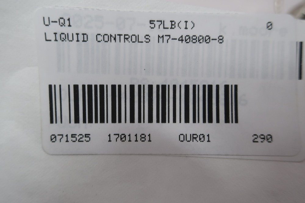 Liquid Controls M7-40800-8 Meter Register 10gpm