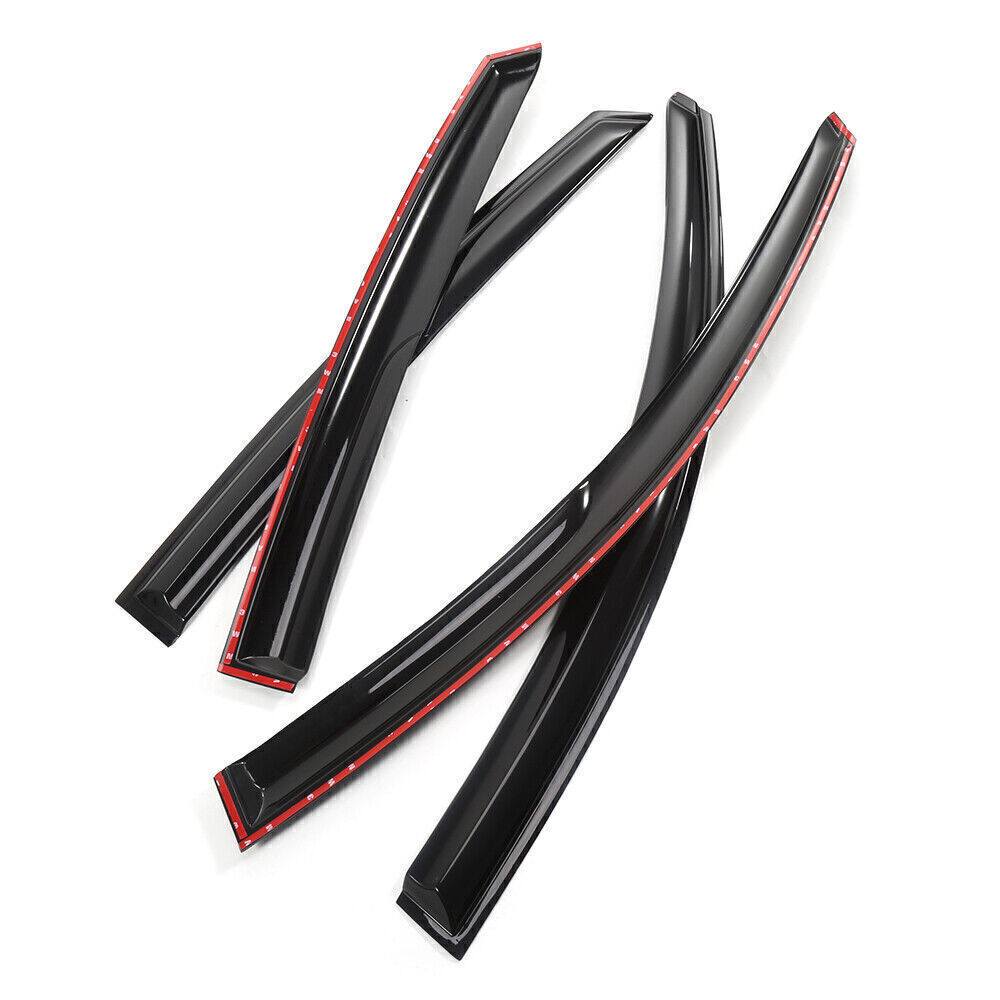 For 18-20 Honda Accord JDM Wavy Mugen Style Window Visors Rain Guards Vent Shade