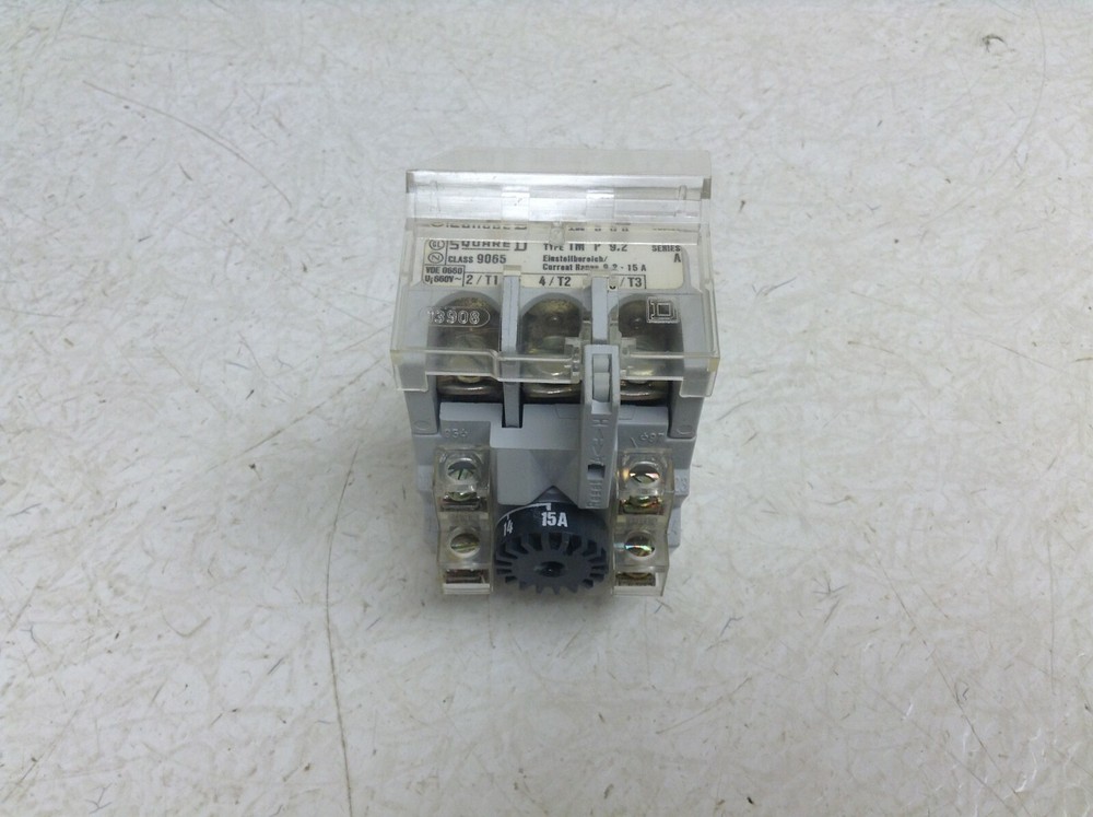 Square D 9065 TMP9.2 Overload Relay 9.2-15 Amp 9065TMP9.2 TM P 9.2