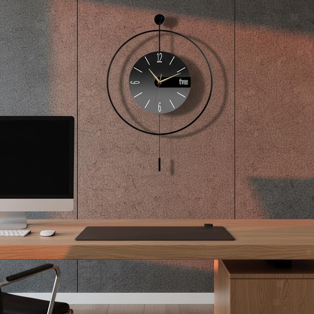 Wall Clock Easily Read Quiet Wall Decoration for Kitchen Classroom Bathroom