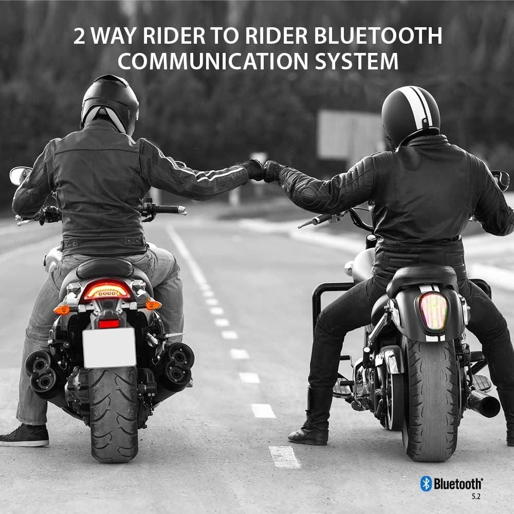 Systems Spirit Motorcycle Bluetooth Communication Headset, 2-Way Bluetooth, T...