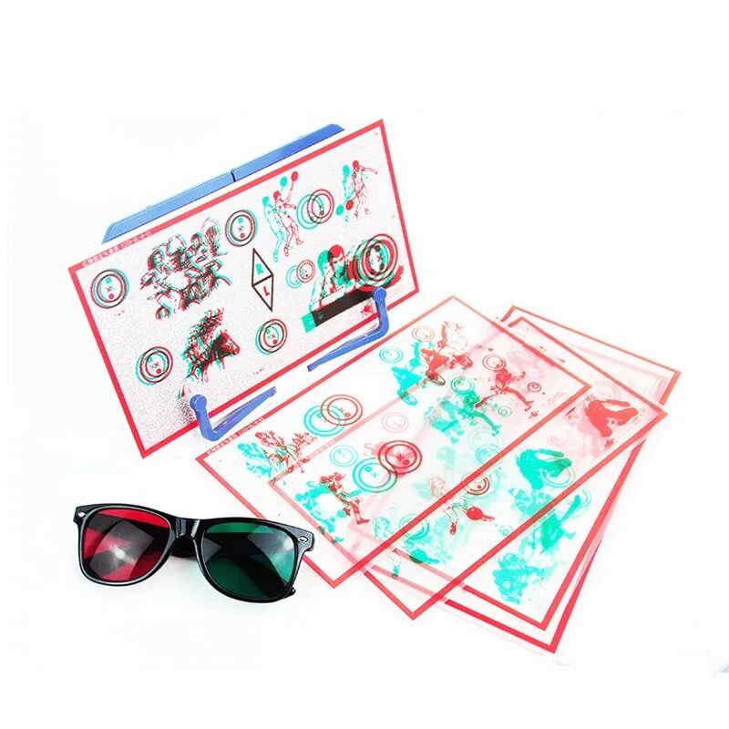 Red / Green Cards Visual Correction Stereo Eye Training Device Vision Therapy
