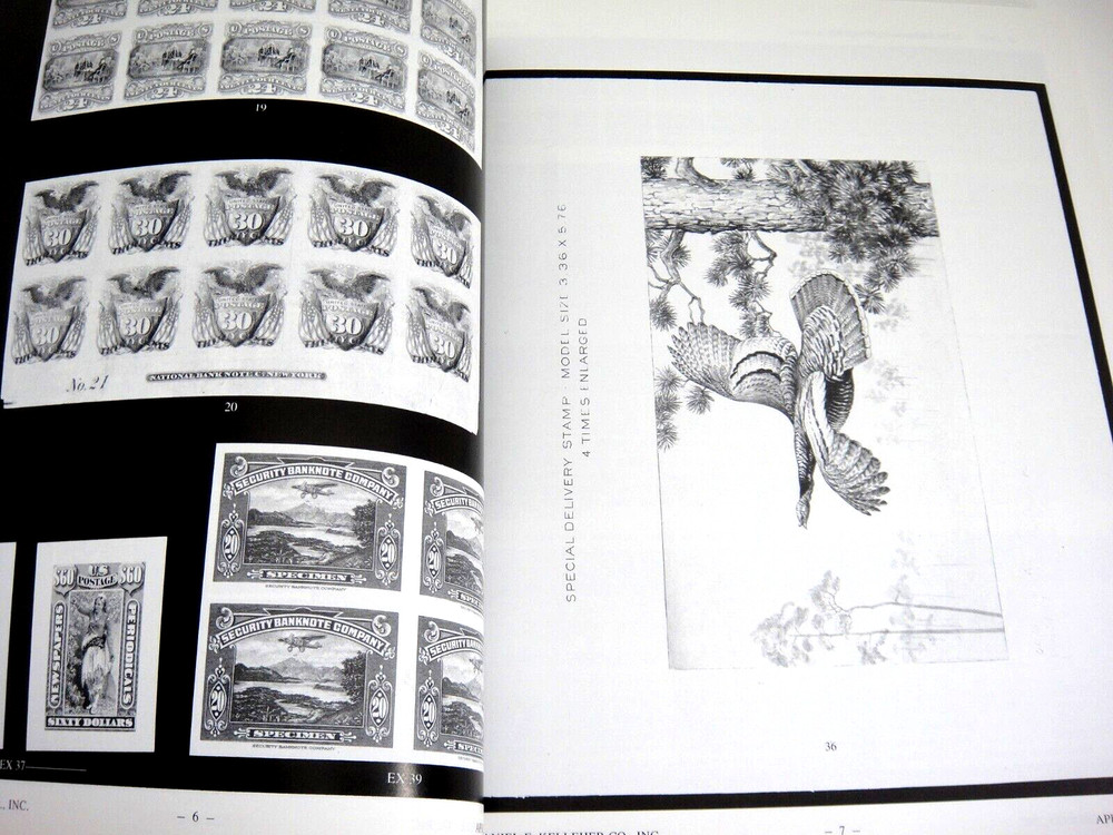 Kelleher Stamp Auction Catalog 1999 Proofs Essays Covers Provisionals Gravure