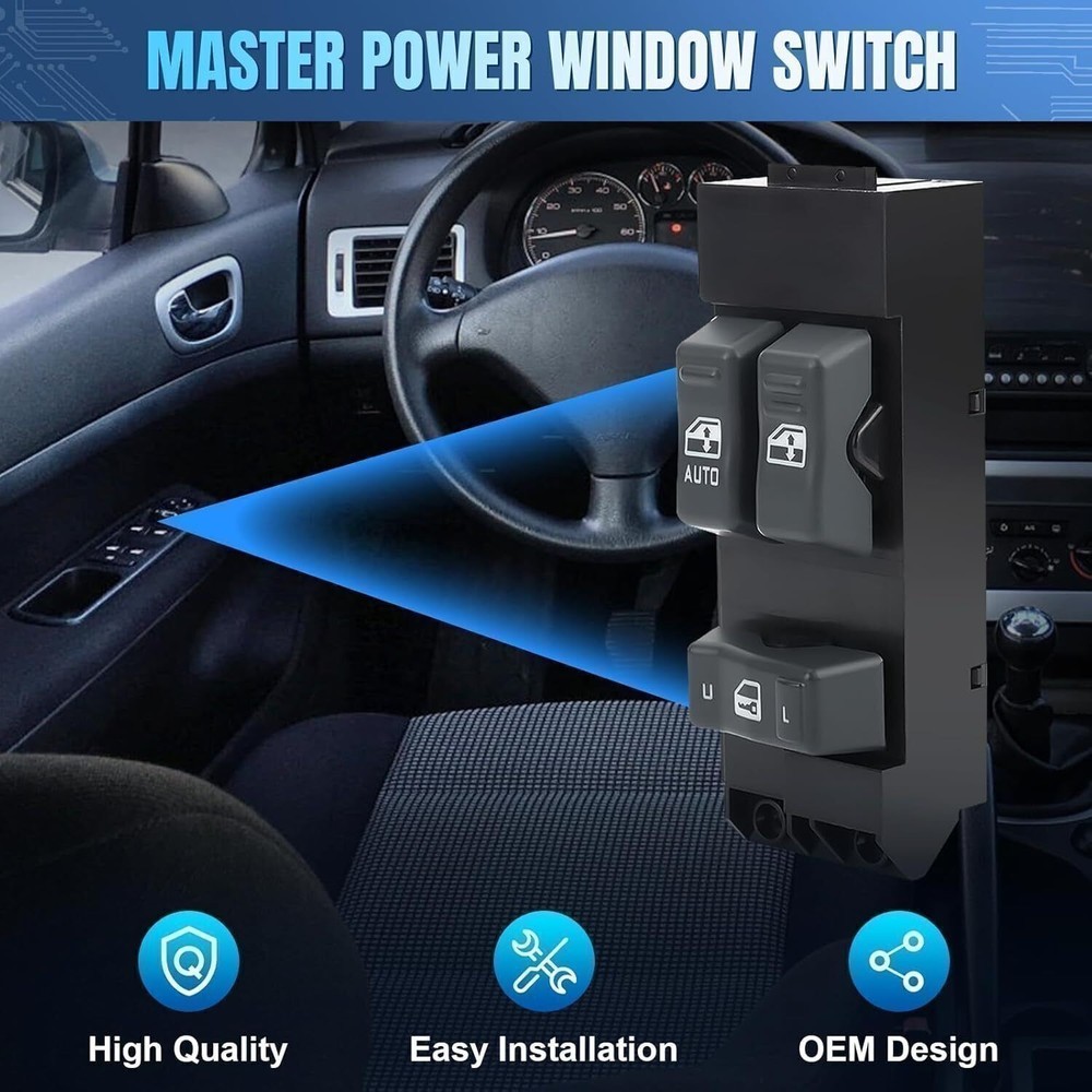 Driver Power Window Master Control Switch For 99-02 Chevy Silverado GMC Jdcubevs