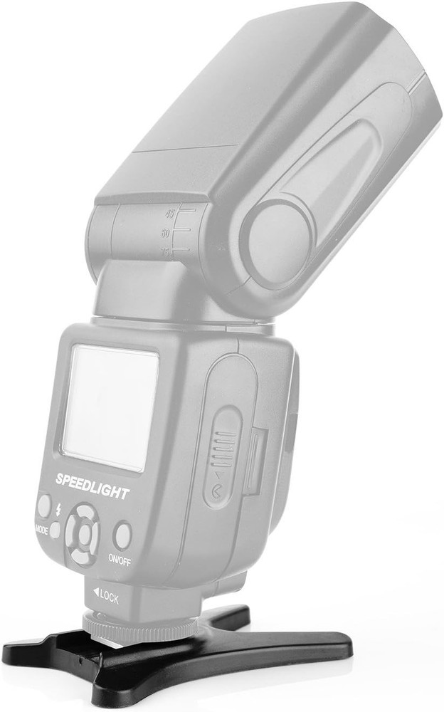 Professional Camera Flash Stand Set - Lightweight with 1/4" Metal Thread, 2 Pack