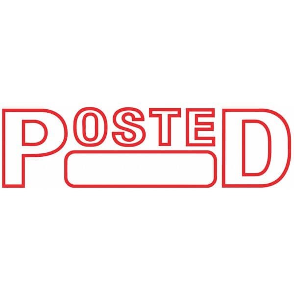 2000 Plus 035351 Message Stamp, Posted, 5/16"