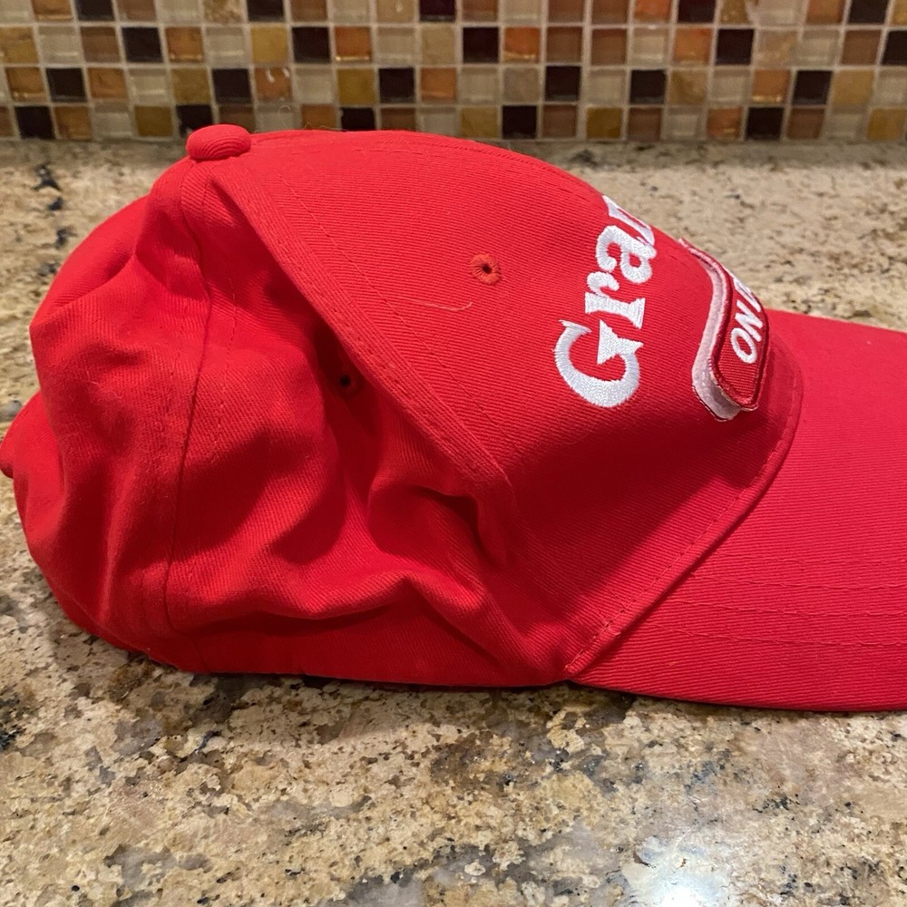 Grandma On Duty Adjustable Red Hat Cap Gift