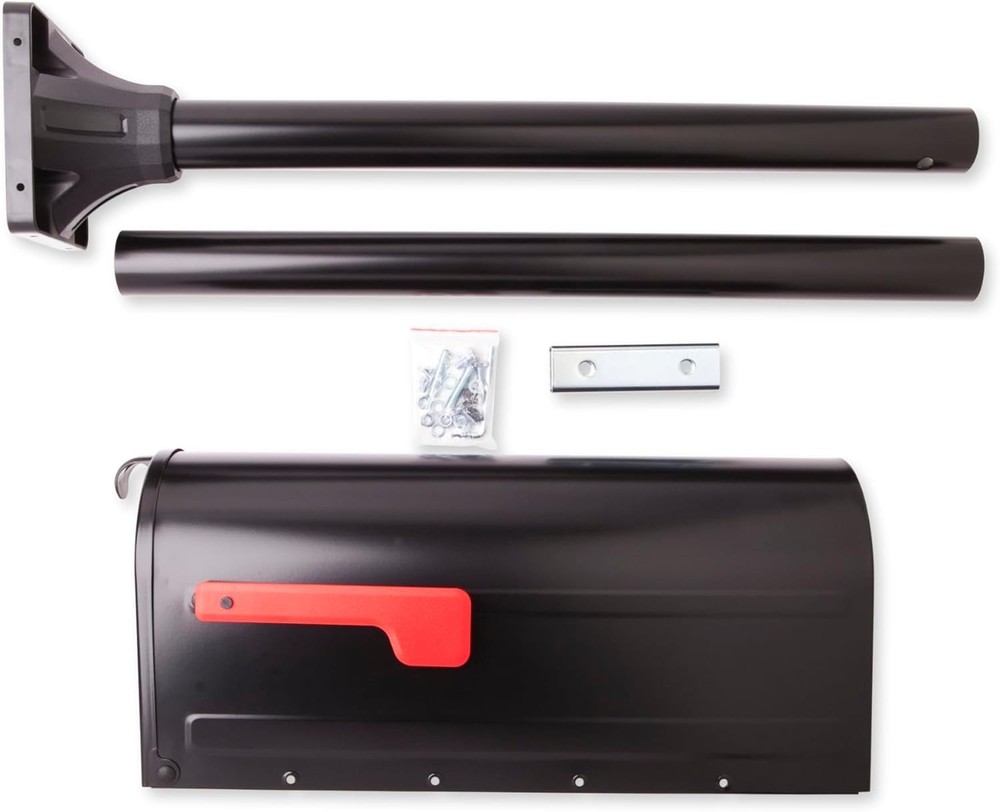 7680B-10 MB1 Mount Mailbox and In-Ground Post Kit, Medium, Bl