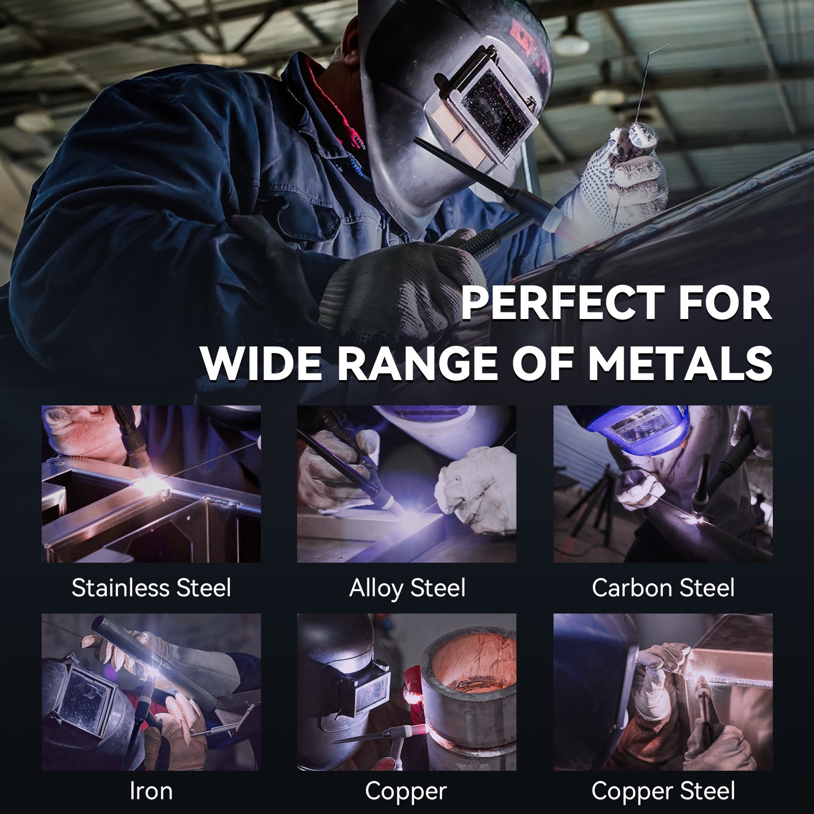 ARCCAPTAIN TIG Welder 200A High Frequency 110v/220v Dual Voltage TIG/Stick/Arc