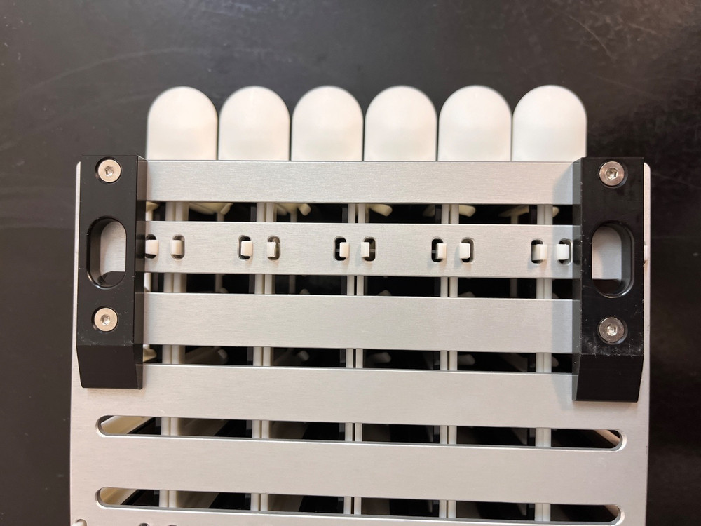 TECAN EVO Evolution Liquid Handler System: 96-position Sample Strip Rack/Carrier