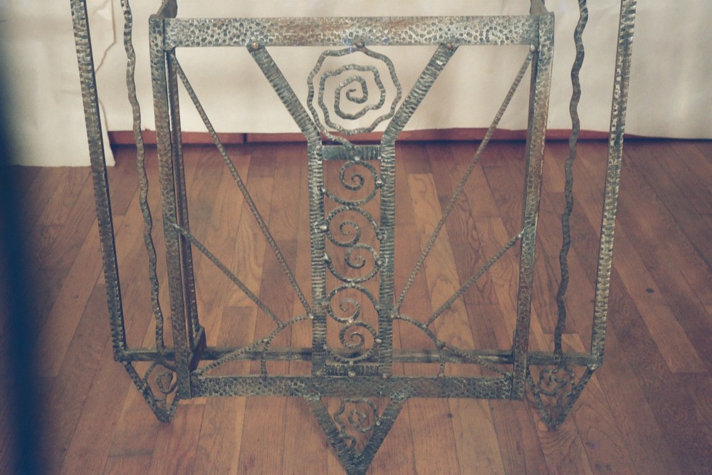 Art Deco Wrought Iron Hall Tree
