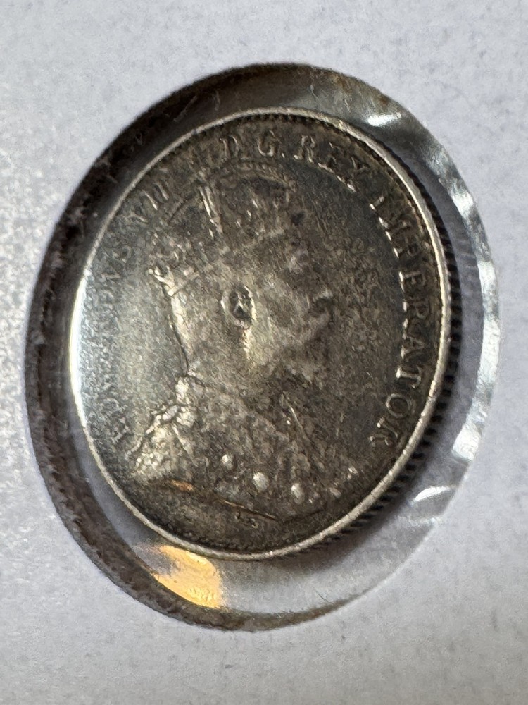 1906 Canada 5 Cents Silver Coin