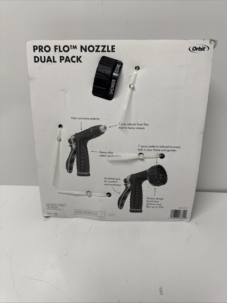 Orbit Pro Flo Nozzles Dual Pack Pro Series 7 Spray Patterns Heavy Duty