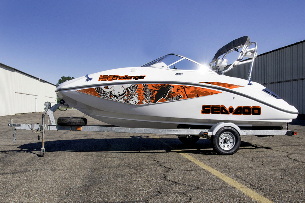 GRAPHIC CHALLENGER 180 set SEADOO full kit graphic replacement 2005 2010