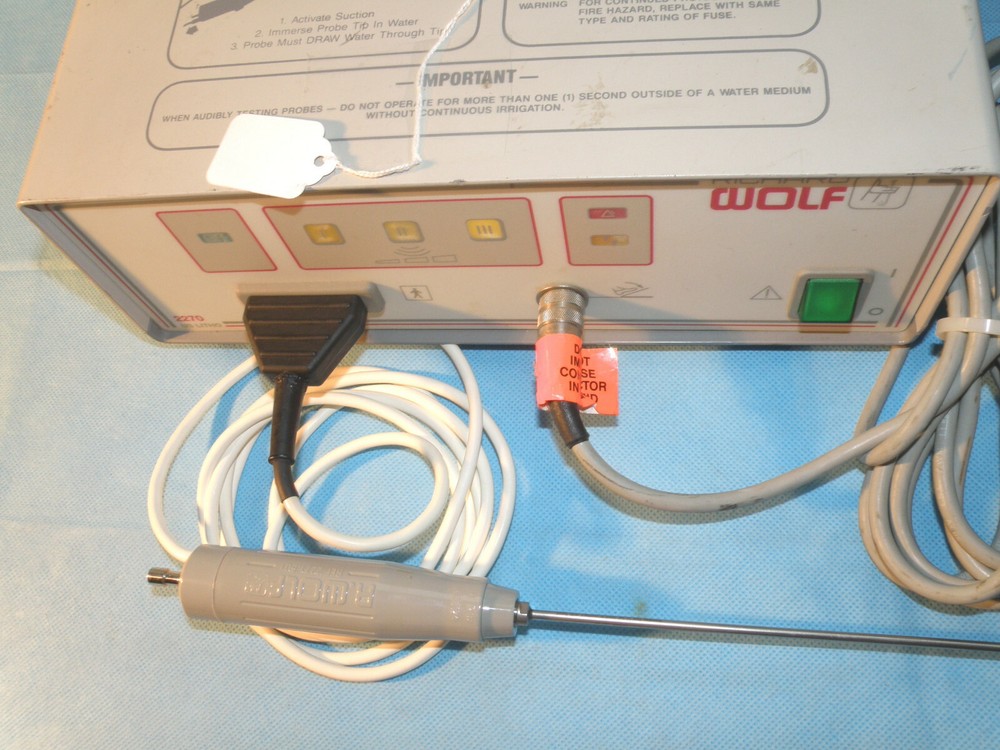 Wolf 2270 Litho Lithotriptor & Transducer probe, footswitch