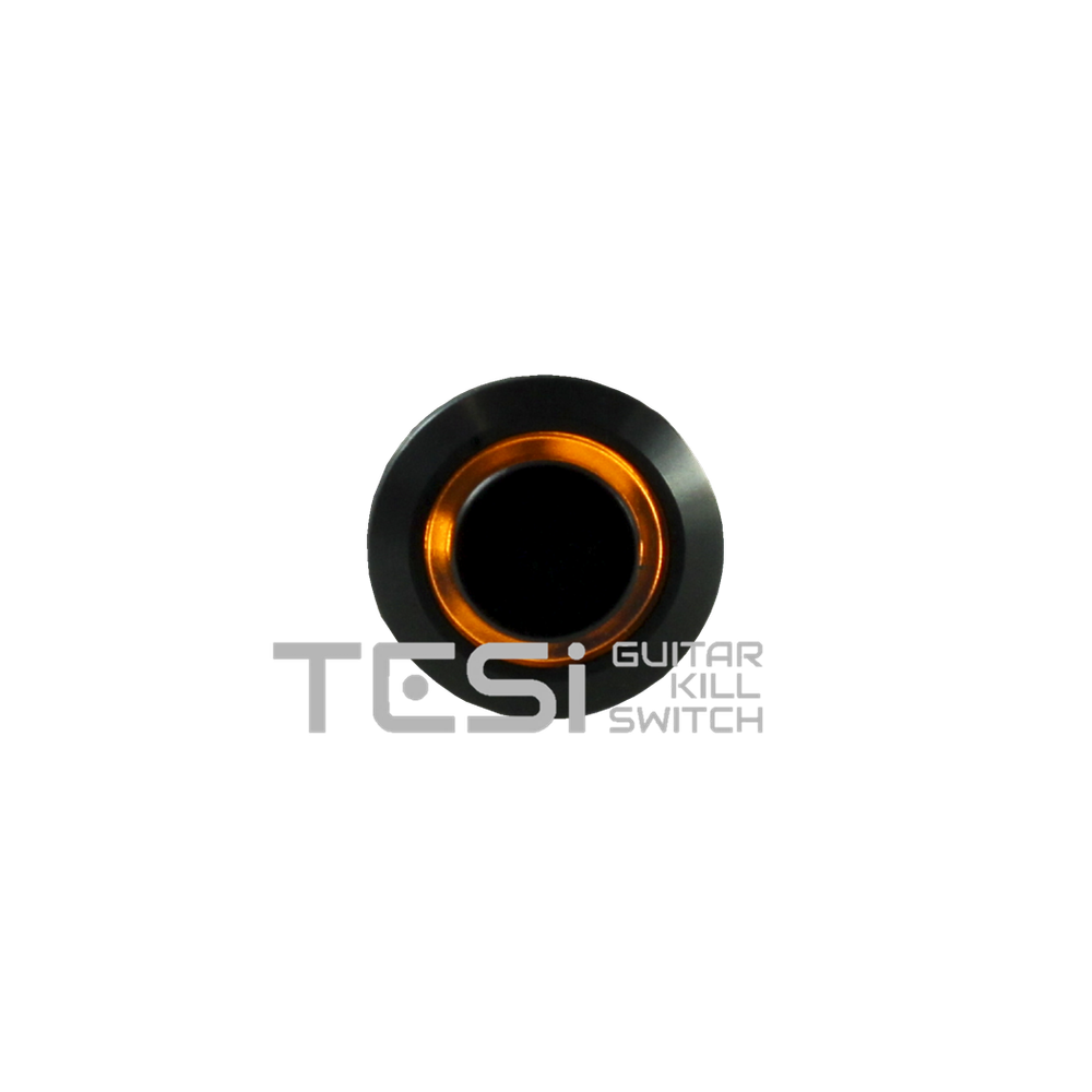 Tesi POCO 12MM LED Momentary Push Button Guitar Kill Switch Black/Yellow