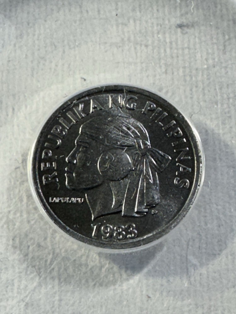 1983 Philippines 1 Sentimo Graded MS 65 by ANACS