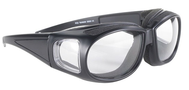 Pacific Coast Kickstart Defender Padded Sunglasses Black Clear