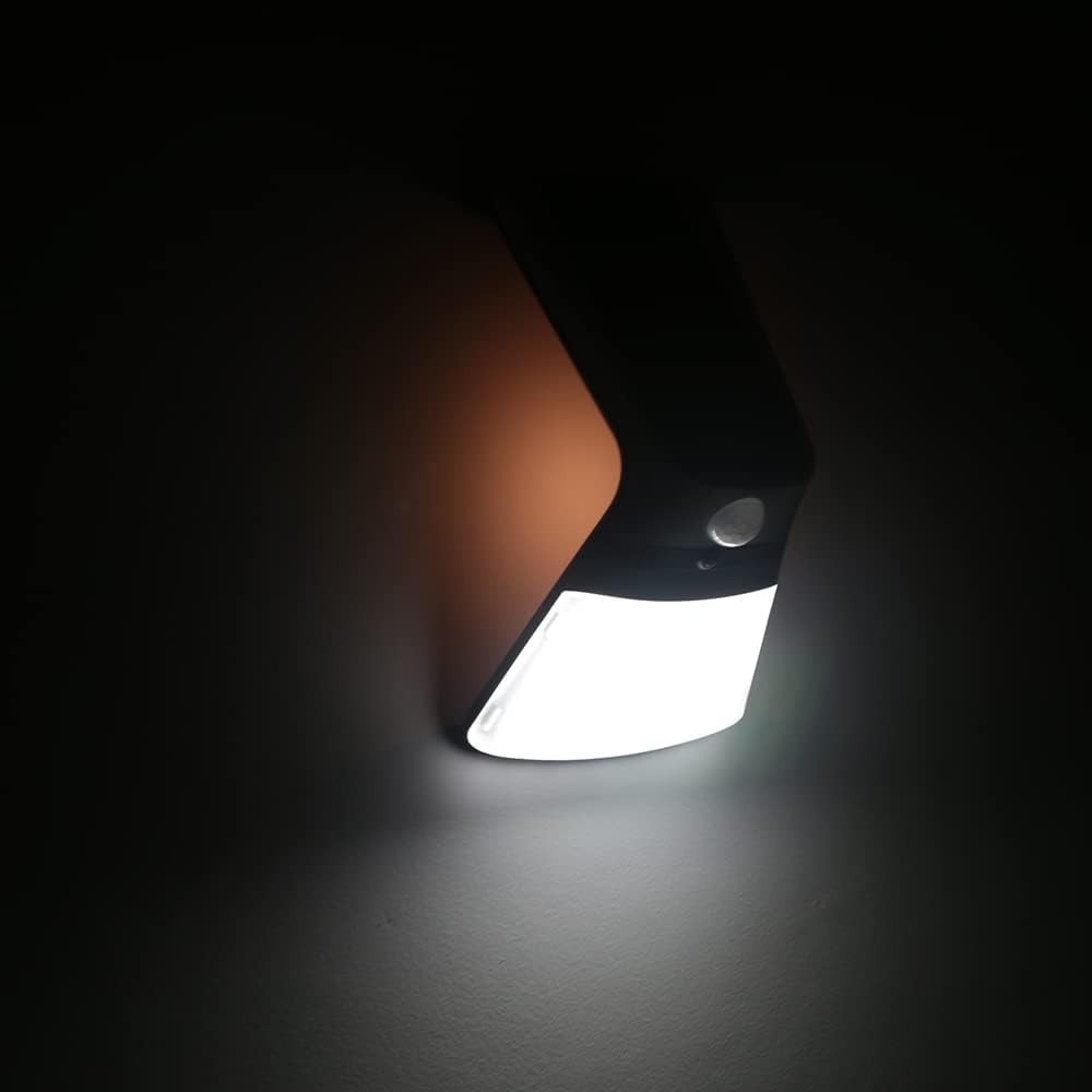 Wall lamp, LED wall lamp, with integrated solar panel, 40watt