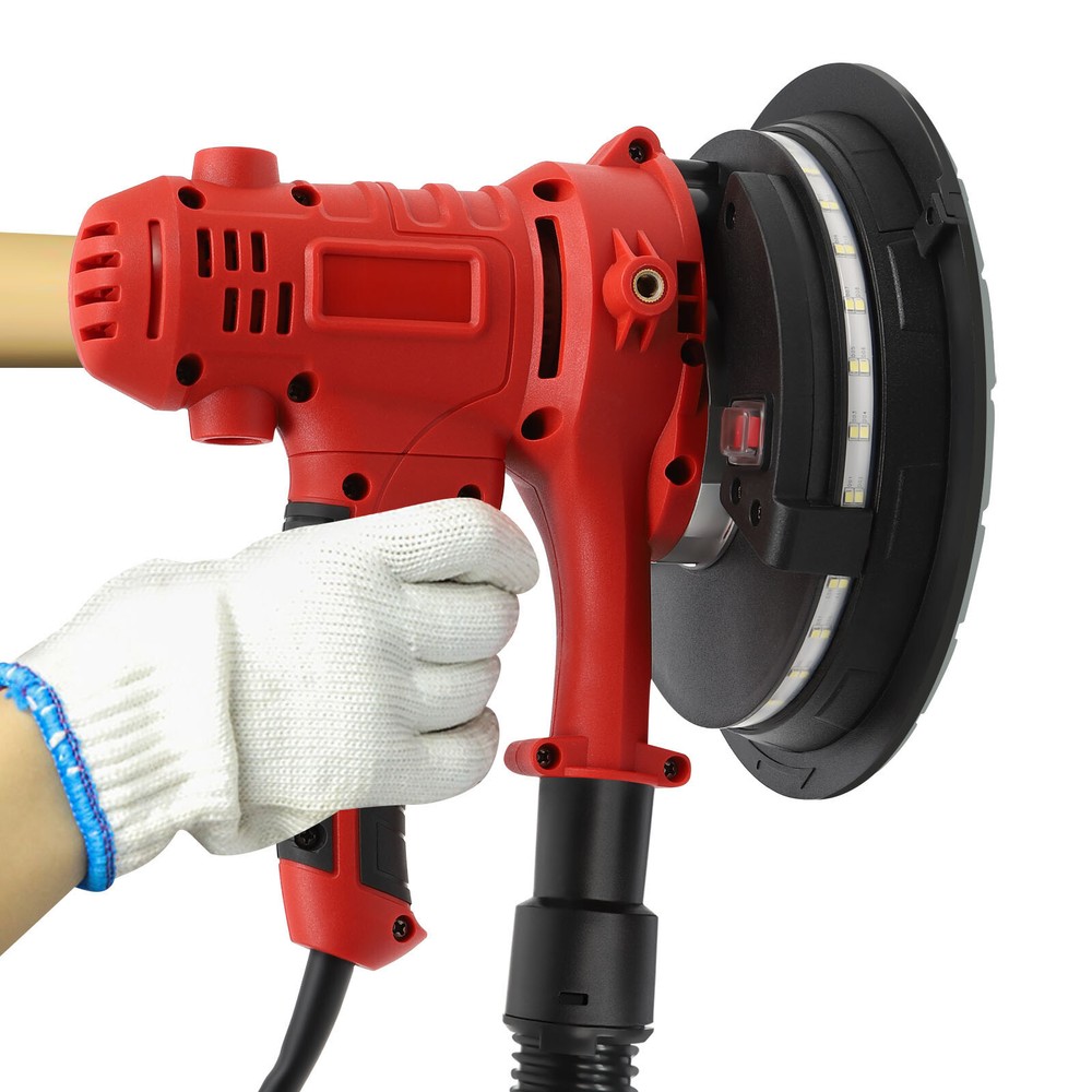 1200W Electric Drywall Sander Variable Speed Sanding Machine W/ LED Light Strip