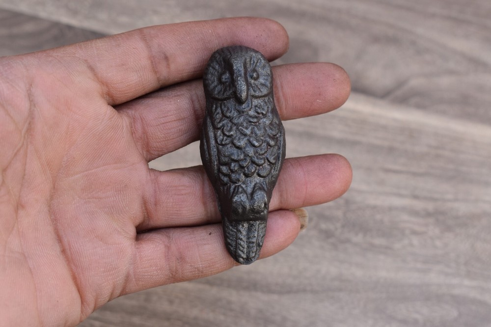 Vintage OWL Shape cast iron cabinet drawer door knobs handles pull rustic 10 pcs