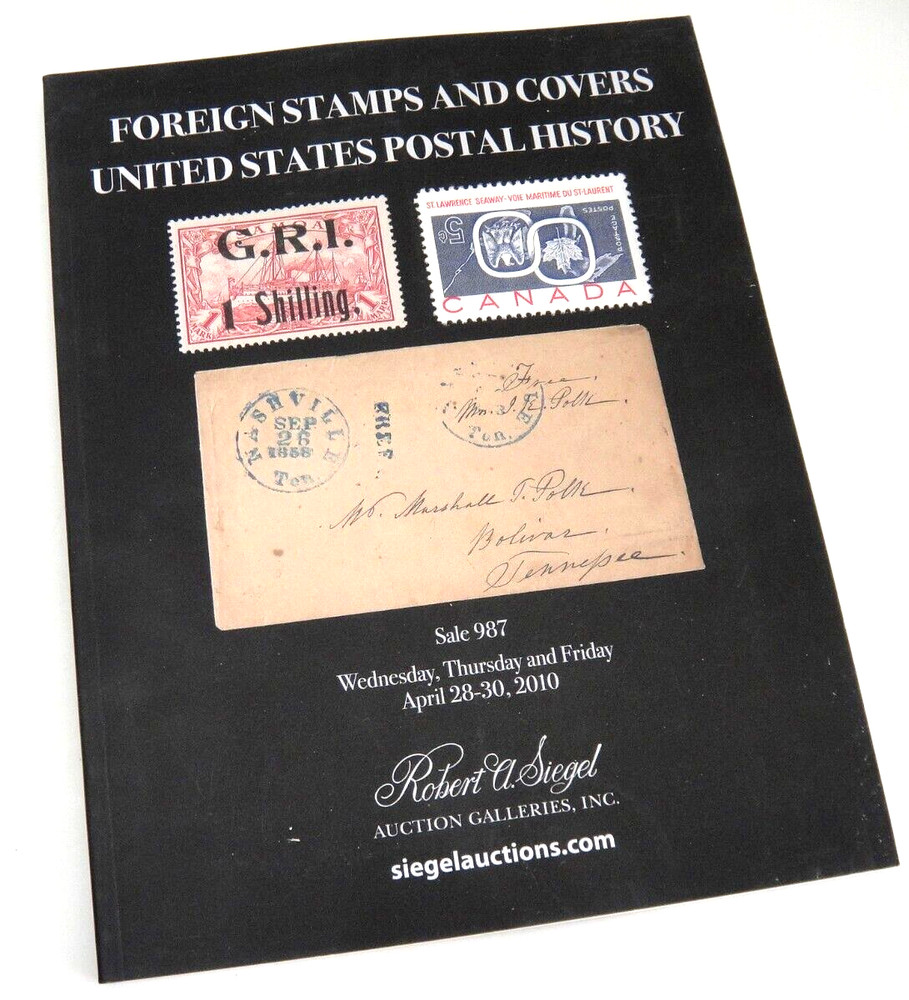 Siegel Auction Catalog Slavery Collection  Presidential  Widows 2010 #987