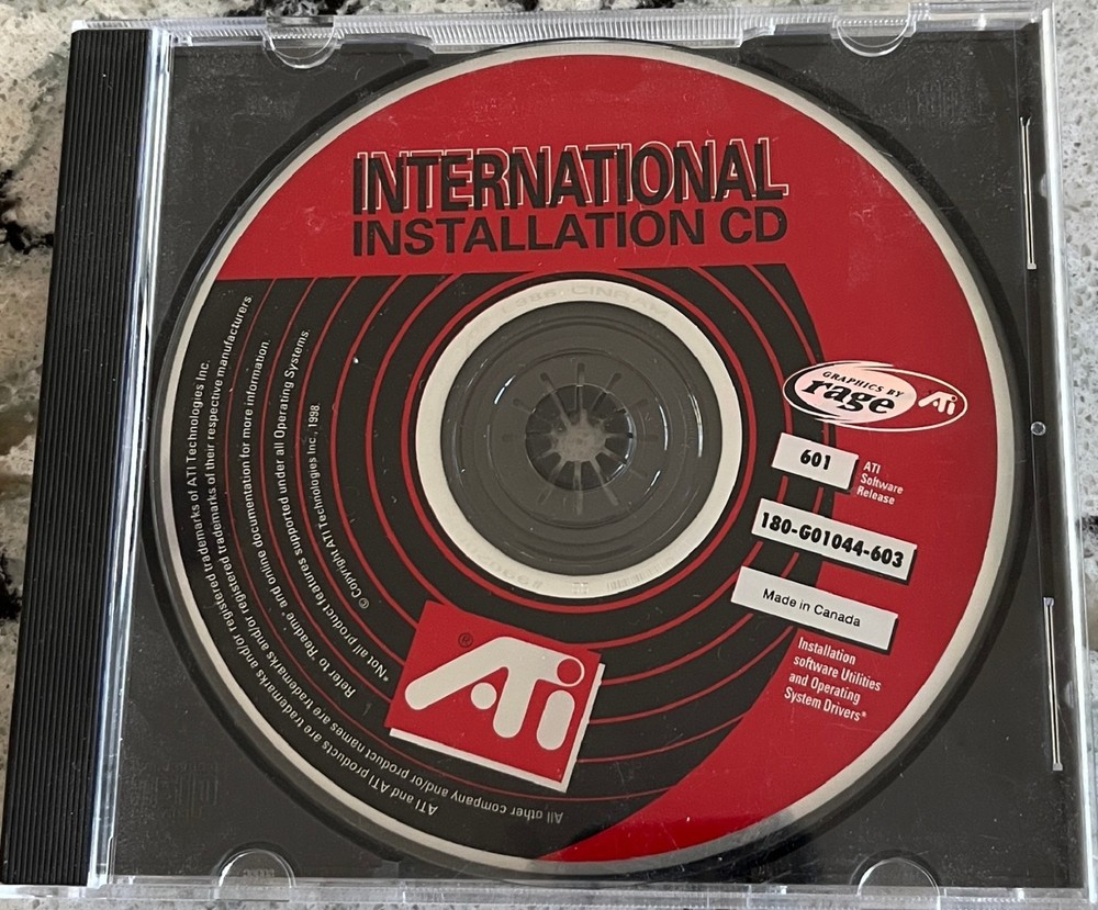ATI Software International Installation Software Utilities CD 601 Release
