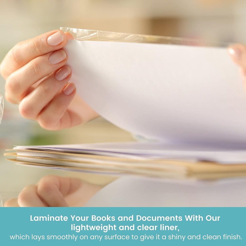 Versatile Self-Adhesive Book Cover Protective Liner – 60'' Long Roll