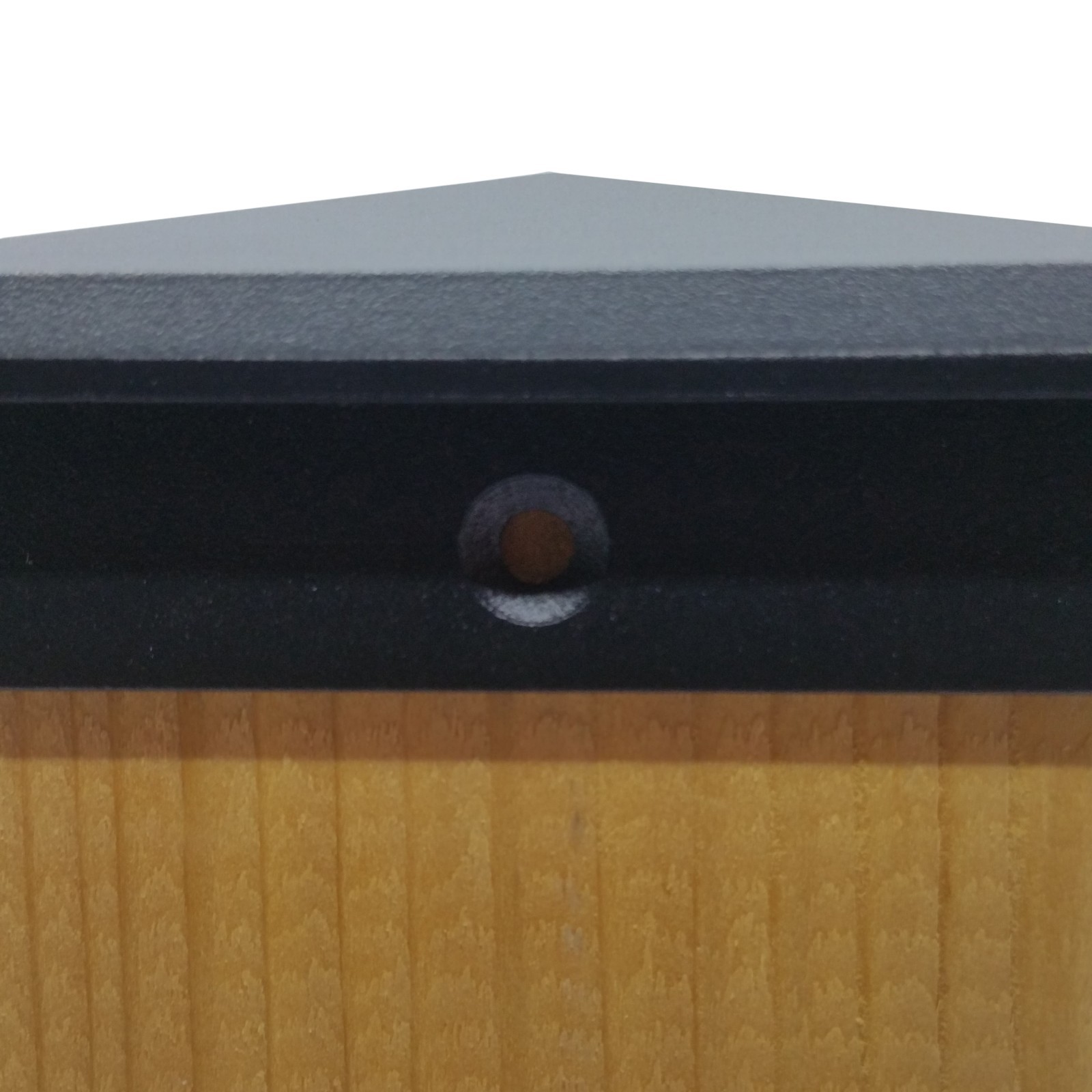True 6" x 6" Heavy Duty Aluminium Pyramid Post Cap for Wood Posts - Black