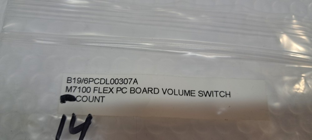 B19/6PCDL00307A M7100 RADIO FLEX PC BOARD VOLUME SWITCH