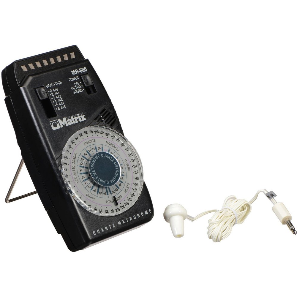 Matrix MR-600 Quartz Metronome w/ LED Pendulum Simulation & Down Beat Accent