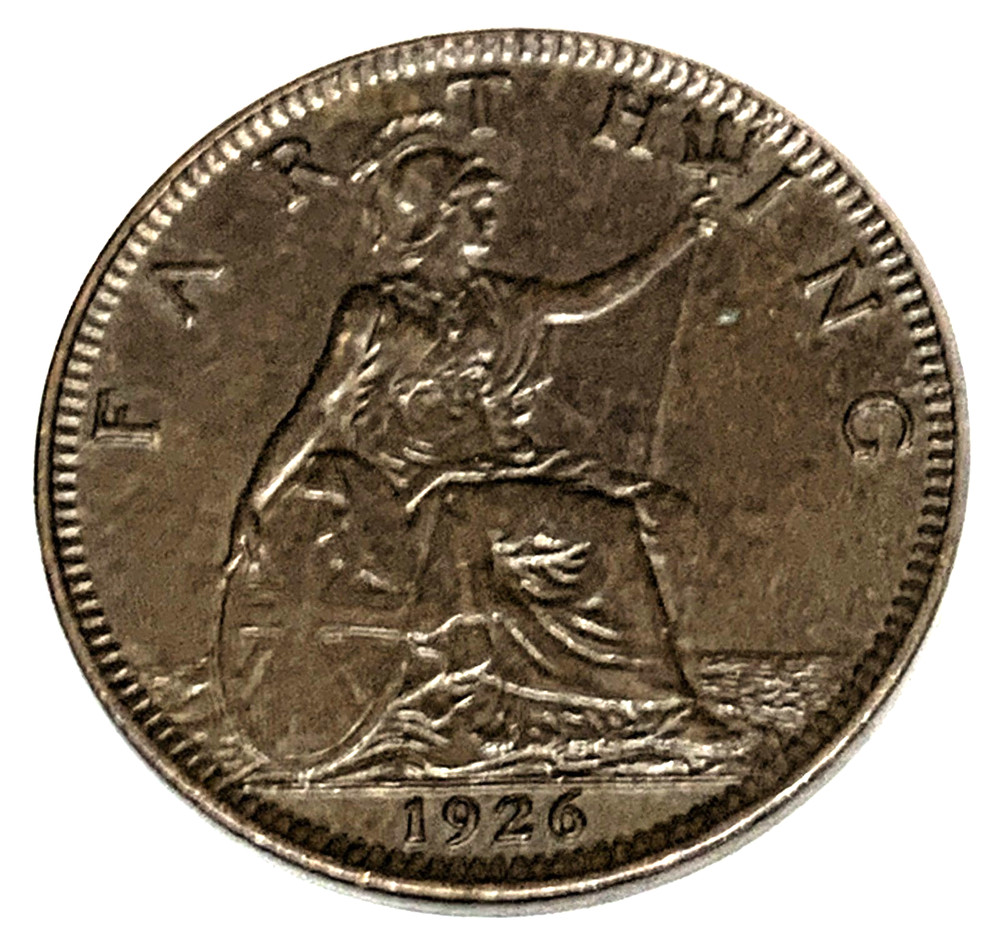 # C8785   GREAT BRITAIN     COIN,     FARTHING   1926