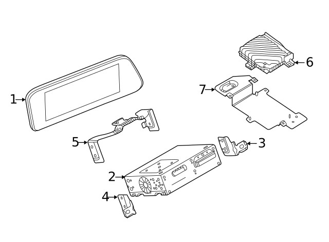 Genuine Mazda Amplifier Bracket BDGF-66-9B0