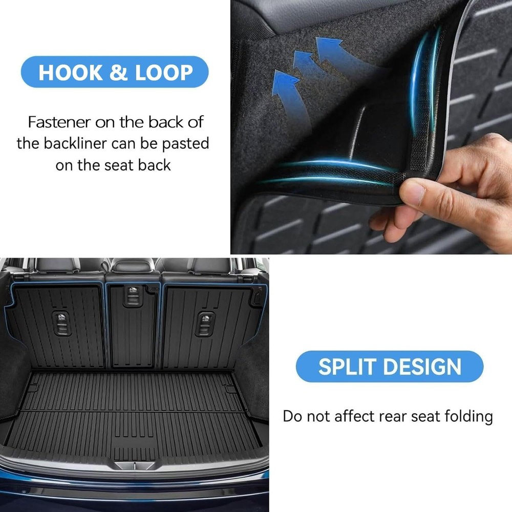 Cargo Liner Backrest Mat Compatible with 2017-2025 Mazda CX-5 Backrest Mat Tr...