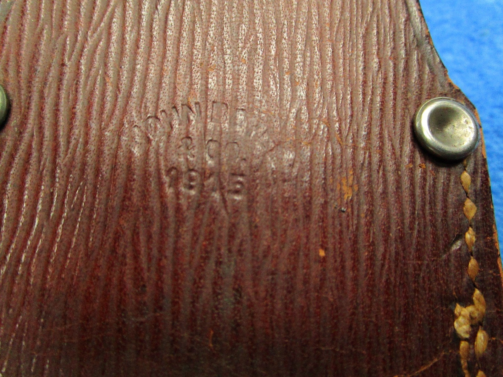 ORIGINAL WW1 BRITISH INDIA M1907 SMLE BAYONET AND SCABBARD WITH FROG MADE BY RFI