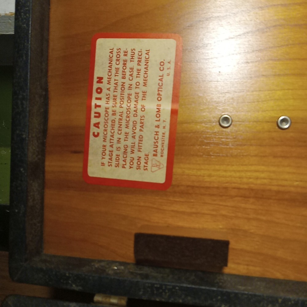 Bausch & Lomb Microscope W/Case & Extras!