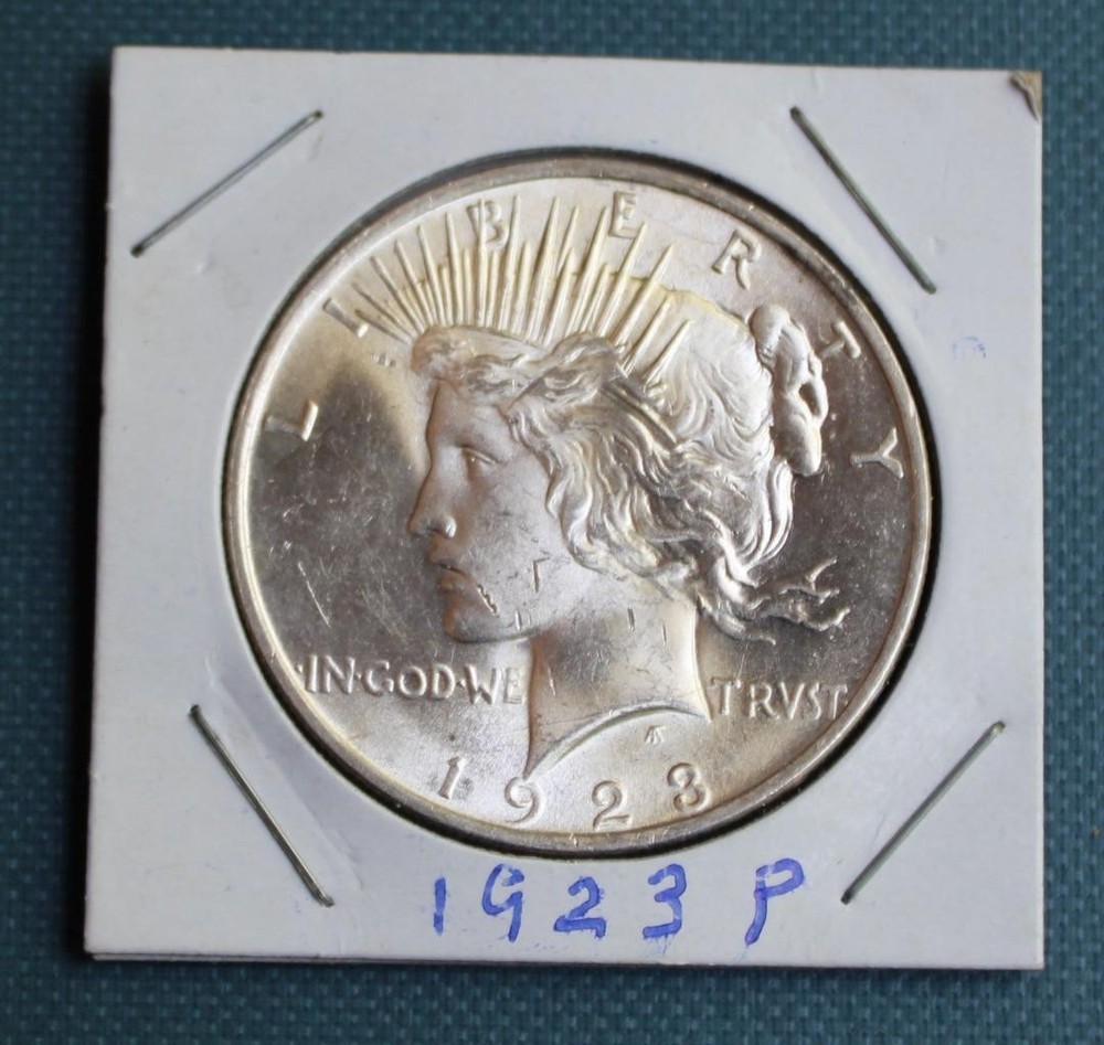 1923 SILVER PEACE DOLLAR - HIGH GRADE - MS+++  MUST SEE! (ref #3600)