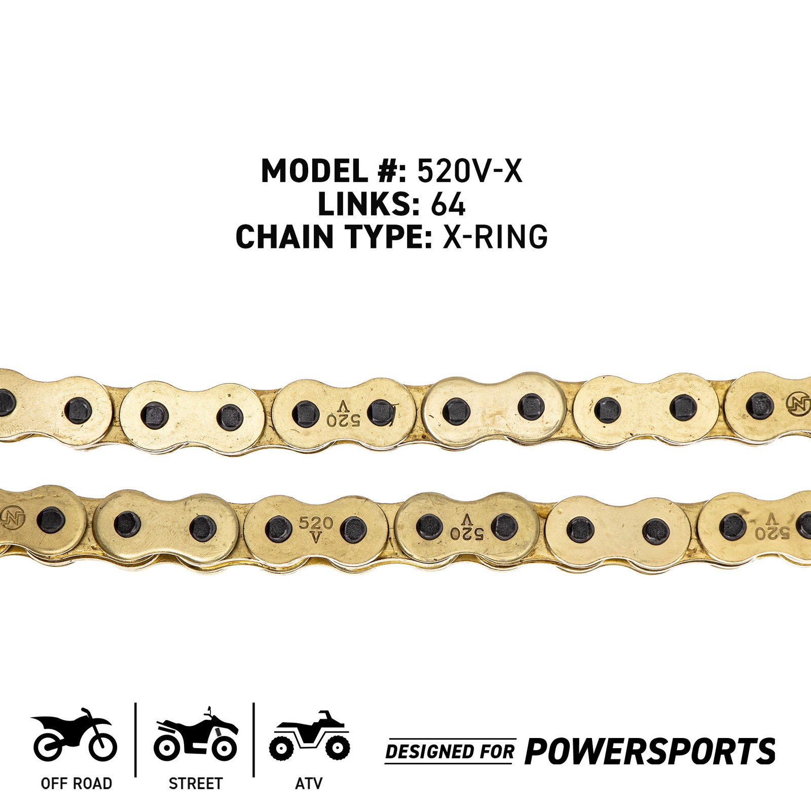 Sprocket Chain Set for Polaris Xplorer Sportsman 400L 13/34 Tooth 520 X-Ring Kit