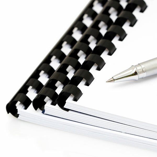 19 Ring Binding Comb Black 1/2" 100pcs